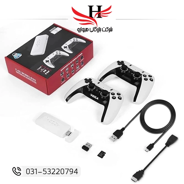 کنسول بازی طرح گیم مدل M22 Game Stick 3D Ultra HD با کیفیت 4K، پشتیبانی از بازی‌های سه‌بعدی، اتصال بی‌سیم و هزاران بازی از پیش نصب‌شده - مناسب خرید تکی و عمده از هیوارو | نمایندگی شهرضا، اصفهان و تهران